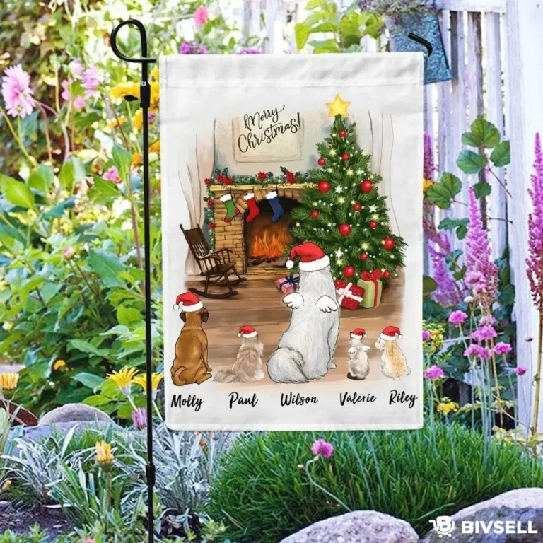 Custom Christmas Pet Garden Flag – Personalized Holiday Tribute | BivSell