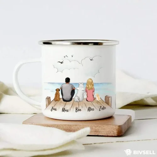 Track Order 11 Custom Coastal Family Mug – Personalized Beach Memory Gift | BivSell