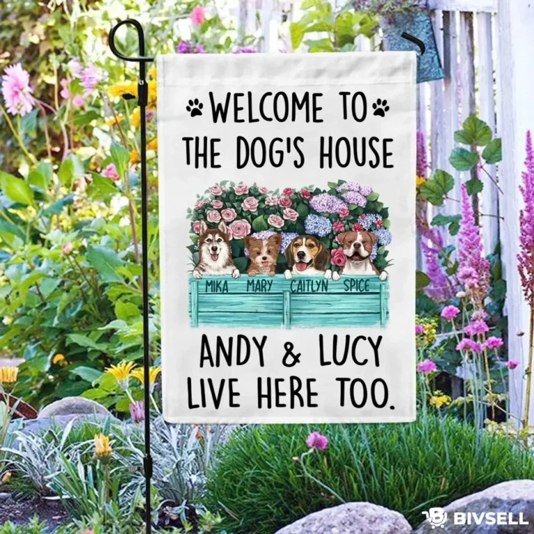 Custom Dog Lovers Garden Flag – Personalized Welcome Decor | BivSell