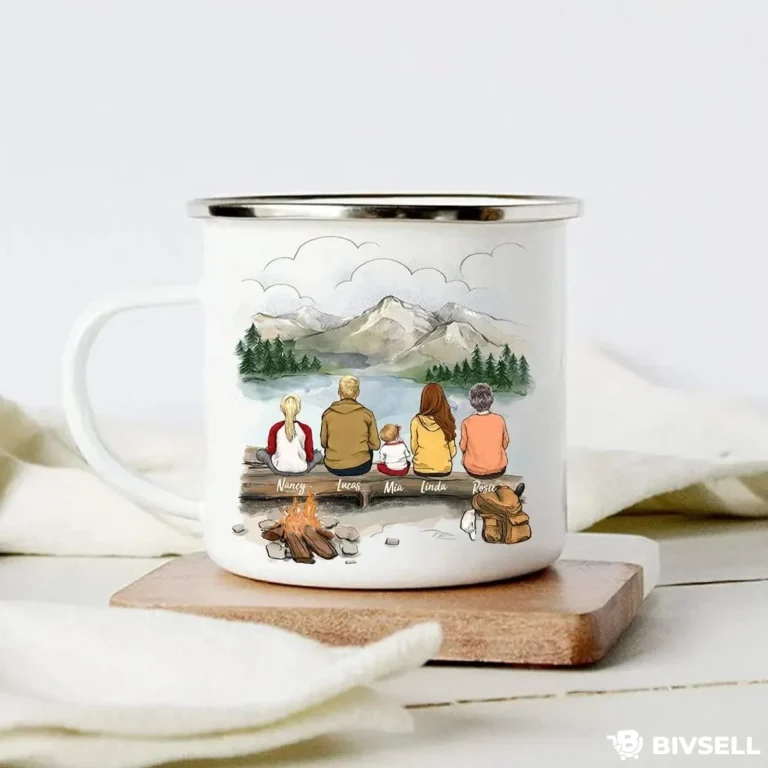 Custom Family Mug – Personalized Mountain Adventure Gift | BivSell