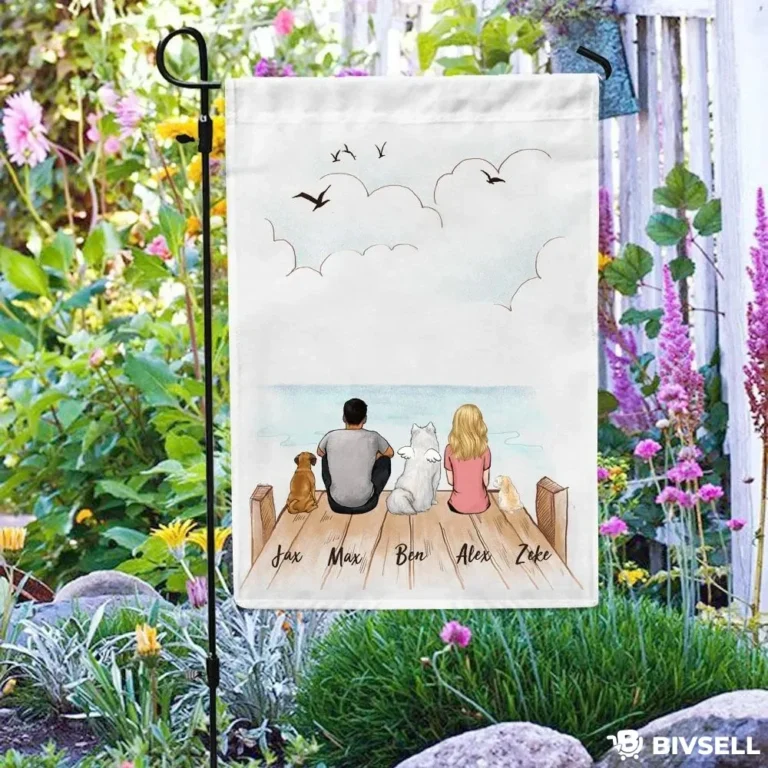 Custom Family and Pets Garden Flag – Personalized Tribute Decor | BivSell