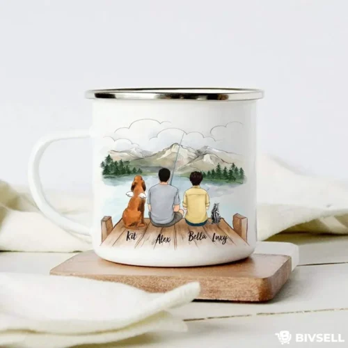 Custom Fishing Family Mug – Personalized Outdoor Adventure Gift | BivSell