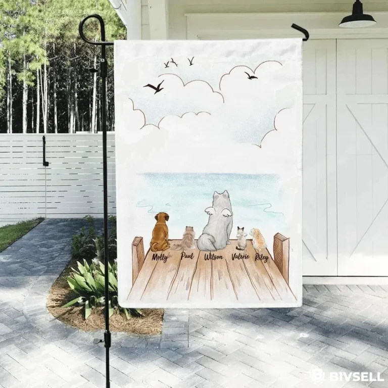 Custom Pet Memorial Garden Flag – Personalized Tribute Decor | BivSell